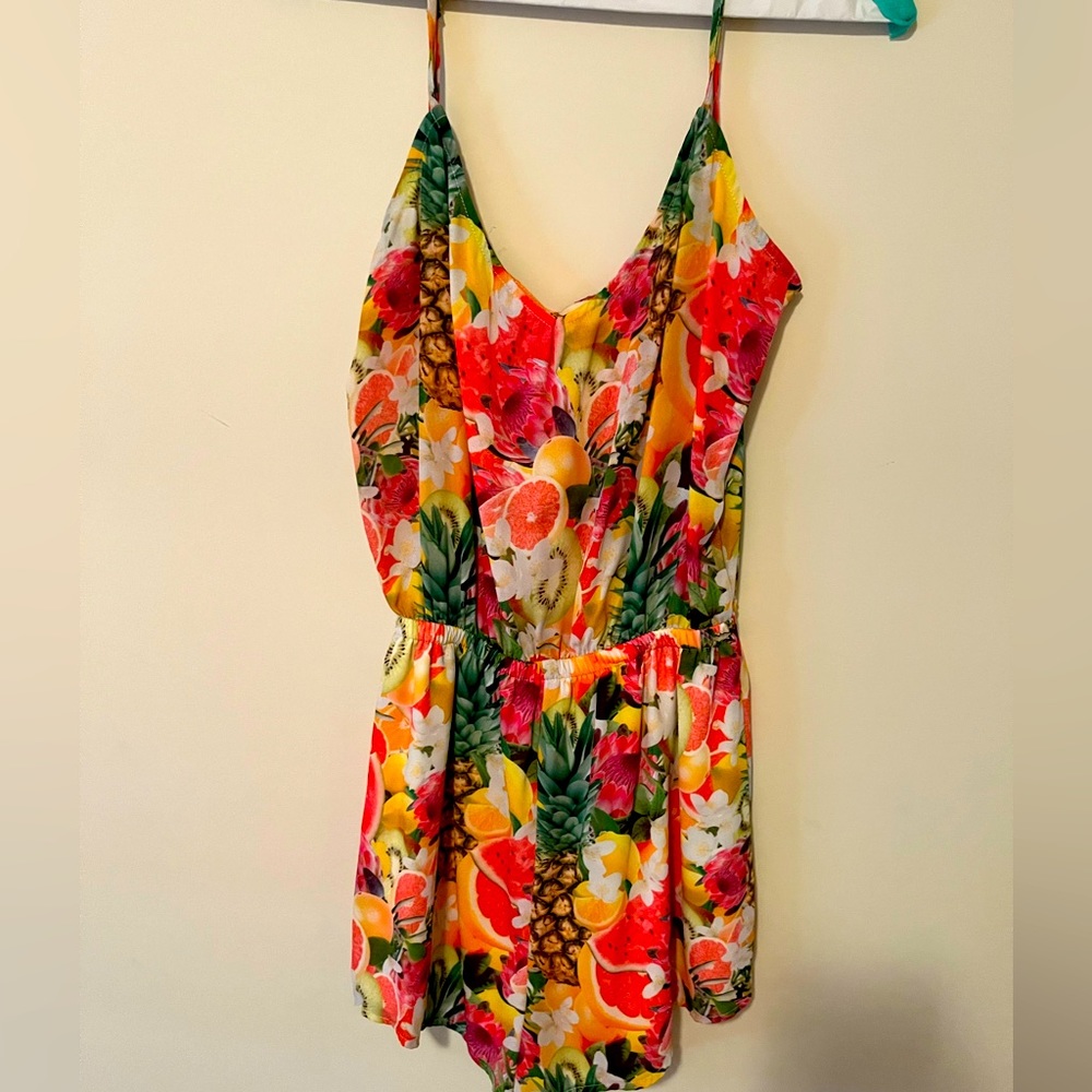 Show Me Your Mumu Rorey Romper fruit print size small